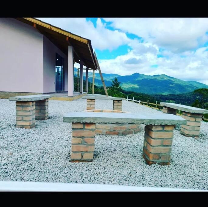 Cabana Recanto Do Arruda Para Casal Em Aguas Mornas מראה חיצוני תמונה